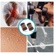Load image into Gallery viewer, Sports Wrist Brace With Copper Yarn Fitness Pressure Wrist Strap Badminton Basketball Volleyball Brace Anti-Sprain Soothing Tendon Sheath Strain Bandage Unisex
