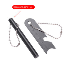 Load image into Gallery viewer, Outdoor Flint Ignition Magnesium Rod Fire Starter Flint Scraper Striker Magnesium Bar Set Camping EDC Emergency Survival Tools
