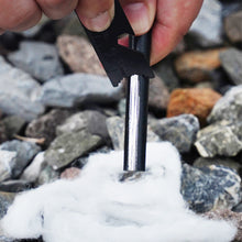Load image into Gallery viewer, Outdoor Flint Ignition Magnesium Rod Fire Starter Flint Scraper Striker Magnesium Bar Set Camping EDC Emergency Survival Tools
