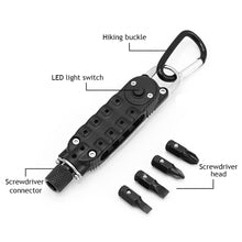 Load image into Gallery viewer, Portable Multifunction Screwdriver Stainless Steel Bottle Opener Pocket Keychain Tools Outdoor Camping Travel EDC Survival Equipment
