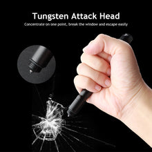 Load image into Gallery viewer, Multi-Function Self-Defense Pen Defense Attack Aluminum Alloy Tactical Pen Survival Whistle Self-Defense Pen EDC Rescue Escape Tool
