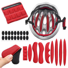 Load image into Gallery viewer, 27pcs/set Universal Helmet Padding Kits Sealed Sponge Replacement Motorcycle Bicycle Cycling Foam Pads Set Bike Helmet Accessories
