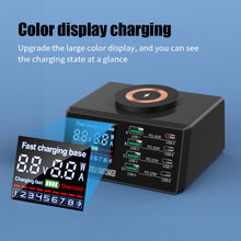 Load image into Gallery viewer, Magnetic Suction Wireless Charging 110w High-Power Tablet Mobile Phone Notebook Multi-Port Usb Porous Fast Charging Charger
