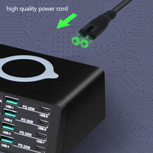 Load image into Gallery viewer, Smart 110W High Power PD45W Fast Charge QC3.0 Charge 15W Wireless Charger
