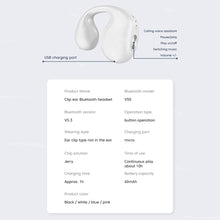 Load image into Gallery viewer, Earphones Wireless Headphones Bluetooth 5.3 Earclip Design Headset Touch Control Earbuds Sports Painless Ear Earring TWS
