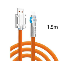 Load image into Gallery viewer, 120W ultra fast charging cable180 °rotatable liquid silicone game cable suitable for rotating charging cable of Xiaomi iPhone

