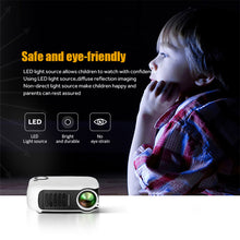 Load image into Gallery viewer, A2000 Mini Video Projector LED Portable Home Theater Laser Beamer Cinema with USB HD Port for Full HD 1080P 4K SmartPhone
