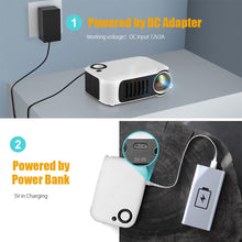 Load image into Gallery viewer, A2000 Mini Video Projector LED Portable Home Theater Laser Beamer Cinema with USB HD Port for Full HD 1080P 4K SmartPhone
