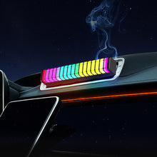 Load image into Gallery viewer, Car Air Outlet Aromatherapy Atmosphere Lamp 3D Screen Atmosphere Light Bar 10 Modes Adjustable 17 RGB LED Rhythm Pickup Lamp
