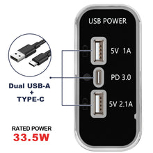 Load image into Gallery viewer, 12V/24V Car Motorcycle Charger USB Type-C Fast Fast Charging Socket Charging RV Boat On Board
