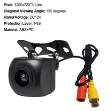 Load image into Gallery viewer, AHD 720P Car Rear View Camera Reversing Parking Monitor Waterproof Ultra-clear Camera Rear View Camera Wide-angle
