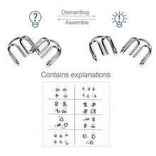 Load image into Gallery viewer, 8Pcs/Set Metal Montessori Puzzle Wire IQ Mind Brain Teaser Puzzles Children Adults Interactive Game Reliever Educational Toys
