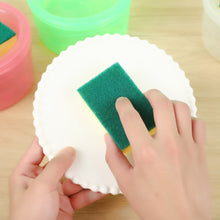Load image into Gallery viewer, Soap Dispenser and Scrubber Holder with Sponge 2 in 1 Practical Kitchen Dishwasher Pump Dispenser Press for Home
