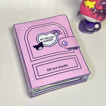 Load image into Gallery viewer, Diy Quiet Book Kuromi Melody Girl Dress Up Montessori Toys Children's Educational Handmade Cloth Doll Toy
