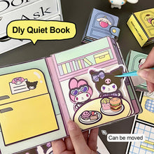 Load image into Gallery viewer, Diy Quiet Book Kuromi Melody Girl Dress Up Montessori Toys Children's Educational Handmade Cloth Doll Toy
