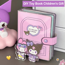 Load image into Gallery viewer, Diy Quiet Book Kuromi Melody Girl Dress Up Montessori Toys Children's Educational Handmade Cloth Doll Toy
