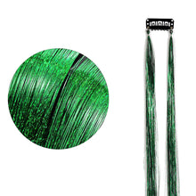 Load image into Gallery viewer, Straight Hair Women Wigs One Clip-in Hair Extension PET Laser Wire Color Seamless Highlight Dyed Wig Patch Tinsel Hair
