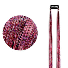 Load image into Gallery viewer, Straight Hair Women Wigs One Clip-in Hair Extension PET Laser Wire Color Seamless Highlight Dyed Wig Patch Tinsel Hair
