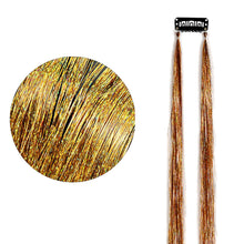 Load image into Gallery viewer, Straight Hair Women Wigs One Clip-in Hair Extension PET Laser Wire Color Seamless Highlight Dyed Wig Patch Tinsel Hair
