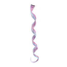 Load image into Gallery viewer, Straight and Curly Hair Women Wigs One Clip-in Hair Extension Mixed Color Seamless Highlight Dyed Gradient Wig Patch
