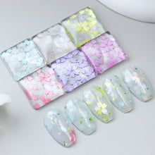 Load image into Gallery viewer, 12 Grids 3D Acrylic Flower Nail Sequins Decoration Mixed Beautiful Light Cherry Blossom Petals Nail Art Supplies Professional Accessories

