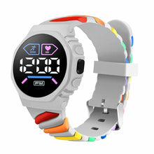 Load image into Gallery viewer, Waterproof LED Digital Children Kids Watch Wristwatch Silicone Rainbow Creative Student Sport Electronic Boys Girls Watches
