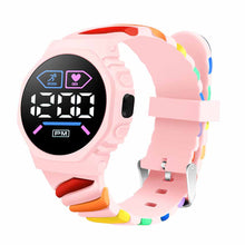 Load image into Gallery viewer, Waterproof LED Digital Children Kids Watch Wristwatch Silicone Rainbow Creative Student Sport Electronic Boys Girls Watches
