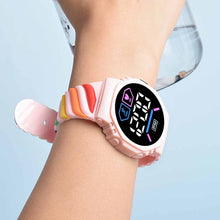 Load image into Gallery viewer, Waterproof LED Digital Children Kids Watch Wristwatch Silicone Rainbow Creative Student Sport Electronic Boys Girls Watches
