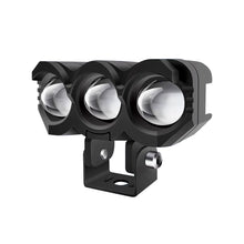 Load image into Gallery viewer, 30W 3 Lens Motorcycle Headlight LED Hi/Low Beam Spot Light White Yellow Fog Light Auxiliary Headlamp Work Light Accessories
