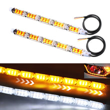 Load image into Gallery viewer, 1Pc Car DRL LED Daytime Running Light Strip Flexible Waterproof Headlight Turn Signal White/Yellow Lamp Decorative Driving Lights
