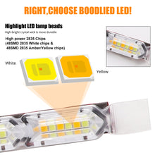 Load image into Gallery viewer, 1Pc Car DRL LED Daytime Running Light Strip Flexible Waterproof Headlight Turn Signal White/Yellow Lamp Decorative Driving Lights
