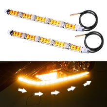 Load image into Gallery viewer, 1Pc Car DRL LED Daytime Running Light Strip Flexible Waterproof Headlight Turn Signal White/Yellow Lamp Decorative Driving Lights
