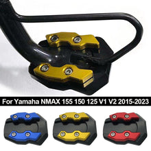 Load image into Gallery viewer, Extension Enlarge Scooter Motorcycle Bike Kickstand Plate Extender Foot Side Stand Pad Support Enlarged Base For Yamaha NMAX 155 150 125 V1 V2 2015-2023

