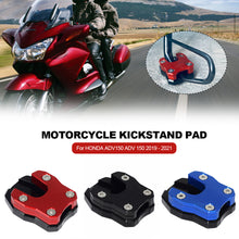 Load image into Gallery viewer, Motorcycle Bike Kickstand Extension Enlarge Scooter Plate Extender Foot Side Stand Pad Support Enlarged Base For HONDA ADV150 ADV 150 2019 - 2021
