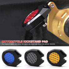 Load image into Gallery viewer, Motorcycle Bike Kickstand Extension Enlarge Scooter Plate Extender Foot Side Stand Pad Support Enlarged Base For YAMAHA NMAX 125 NMAX 155 XMAX 300 XMAX 400 XMAX 250 AEROX 155 NVX
