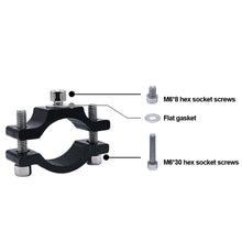 Load image into Gallery viewer, Motorcycle Headlight Mounting Helmet Lock Bracket Relocation Clamps Driving Light Holder For 18-32mm Tube Fork
