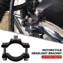 Load image into Gallery viewer, Motorcycle Headlight Mounting Helmet Lock Bracket Relocation Clamps Driving Light Holder For 18-32mm Tube Fork

