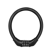 Load image into Gallery viewer, Motorcycle Bicycle Bike Lock Combination Code 4 Digit Password Padlock Anti-theft Password Security Cable Locker Portable For MTB Road Bike
