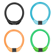 Load image into Gallery viewer, Motorcycle Bicycle Bike Lock Combination Code 4 Digit Password Padlock Anti-theft Password Security Cable Locker Portable For MTB Road Bike
