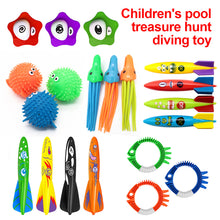 Load image into Gallery viewer, Children's Pool Diving Toy Submersible Torpedo Treasure Hunt Water Toy Swimming Training Tool Summer Outdoor water Gift Set #1
