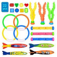 Load image into Gallery viewer, Children's Pool Diving Toy Dive Around Seaweed Gems Treasure Hunt Water Toy Swimming Training Tool Summer Outdoor water Gift Set #2

