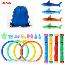 Load image into Gallery viewer, Children's Pool Diving Toy Dive Around Seaweed Gems Treasure Hunt Water Toy Swimming Training Tool Summer Outdoor water Gift Set #2
