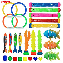 Load image into Gallery viewer, Children's Pool Diving Toy Dive Around Seaweed Gems Treasure Hunt Water Toy Swimming Training Tool Summer Outdoor water Gift Set #2
