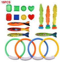 Load image into Gallery viewer, Children's Pool Diving Toy Dive Around Seaweed Gems Treasure Hunt Water Toy Swimming Training Tool Summer Outdoor water Gift Set #2
