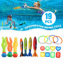 Load image into Gallery viewer, Children's Pool Diving Toy Dive Around Seaweed Gems Treasure Hunt Water Toy Swimming Training Tool Summer Outdoor water Gift Set #2
