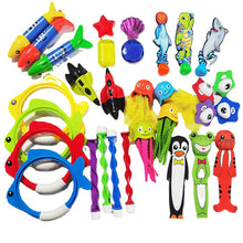 Load image into Gallery viewer, Children's Pool Diving Toy Frog Penguin Mermaid Treasure Hunt Water Toy Swimming Training Tool Summer Outdoor water Gift Set #4
