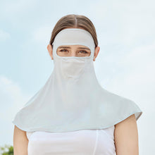 Load image into Gallery viewer, UPF50+ Outdoor Sunscreen Mask Dew Eye Shawl Ice Silk Sun Protection Mask Full Face Neck Uv Protection Riding Fishing Equipment

