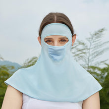 Load image into Gallery viewer, UPF50+ Outdoor Sunscreen Mask Dew Eye Shawl Ice Silk Sun Protection Mask Full Face Neck Uv Protection Riding Fishing Equipment
