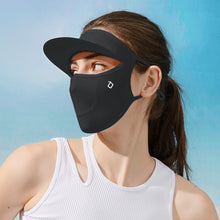 Load image into Gallery viewer, UPF50+ UV Protection Ice Silk Mask With Brim Anti-Photoaging Eye Protection Angle 3D Cut Full Face Protective Mask Outdoor Riding Accessories
