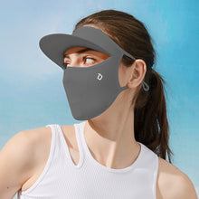 Load image into Gallery viewer, UPF50+ UV Protection Ice Silk Mask With Brim Anti-Photoaging Eye Protection Angle 3D Cut Full Face Protective Mask Outdoor Riding Accessories
